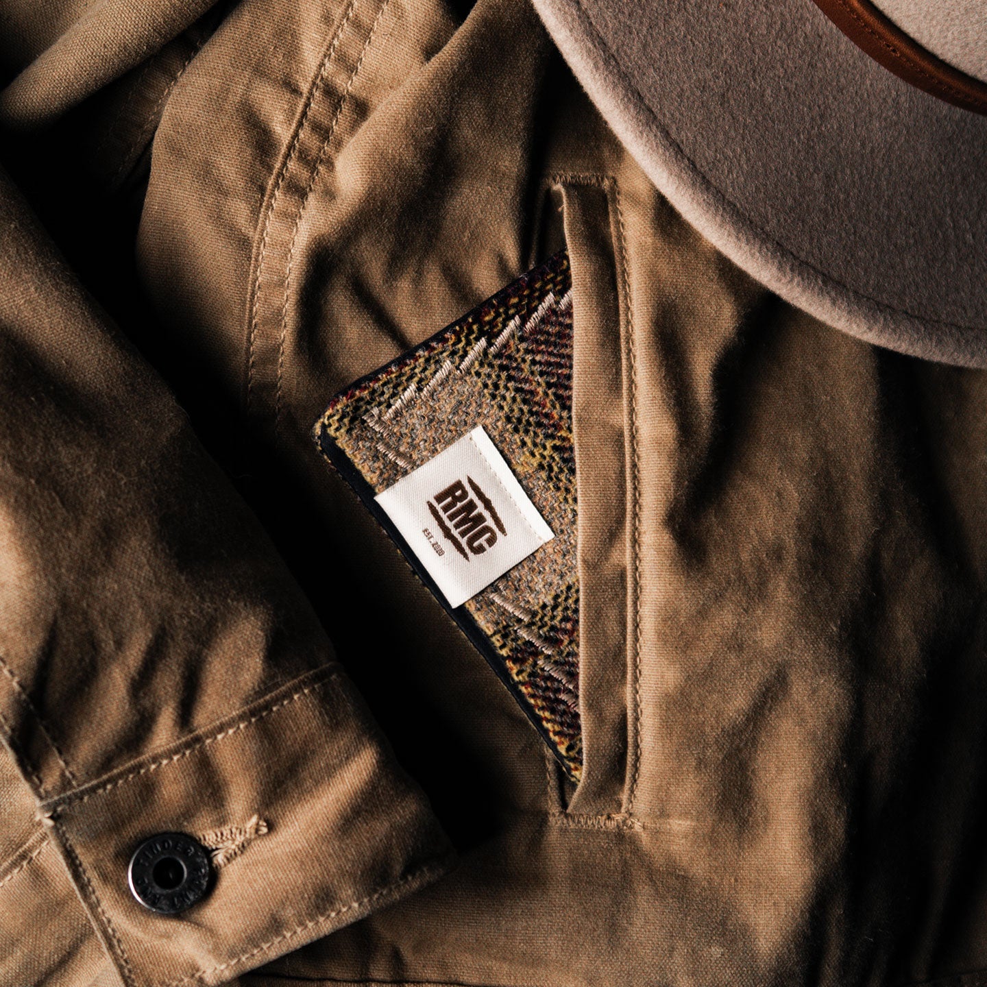 EDC Hank | Beige/Gelb/Lila kariert | Tweed | 100% Shetland Wolle