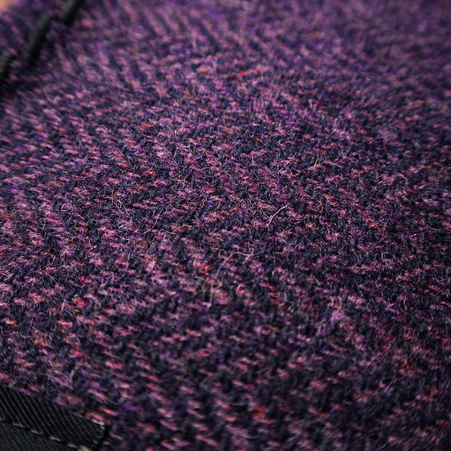 EDC Hank | Lila Fischgrät | Tweed | 100% Shetland Wolle