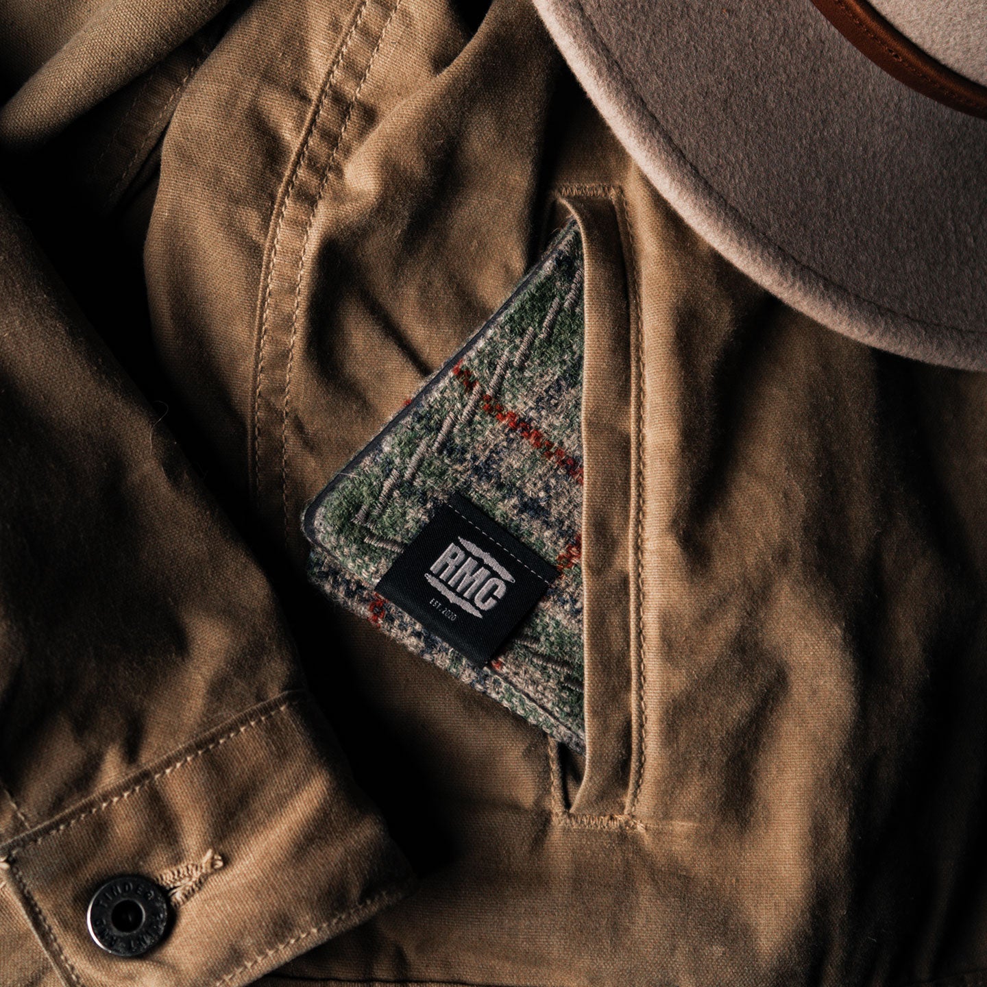 EDC Hank | Grün / Rot / Blau kariert | Tweed | 100% Shetland Wolle