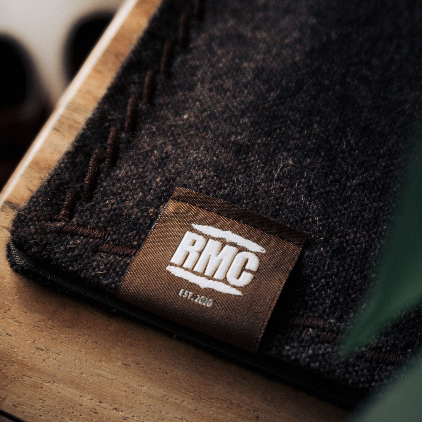 handkerchief | brown / beige mottled virgin wool / cotton mix