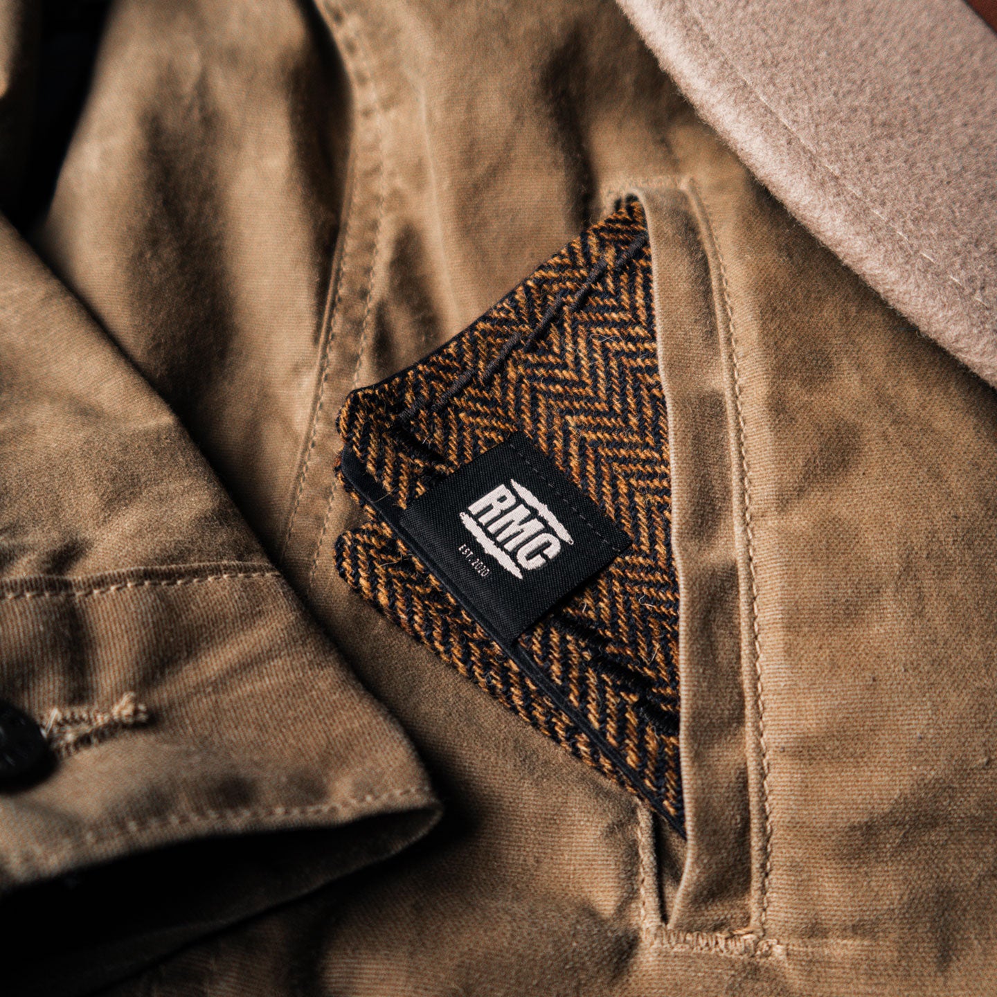 EDC Hank | Gelb Fischgrät | Tweed | 100% Shetland Wolle