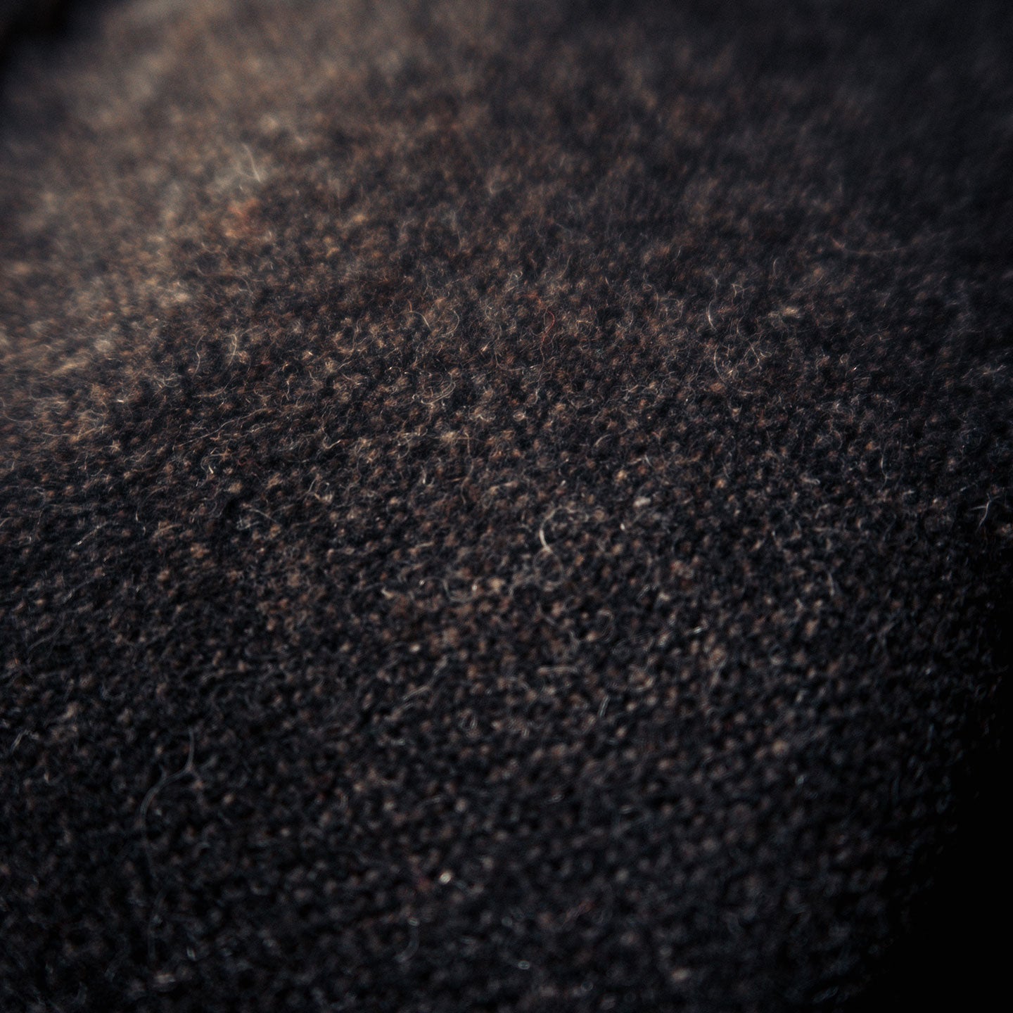 handkerchief | brown / beige mottled virgin wool / cotton mix