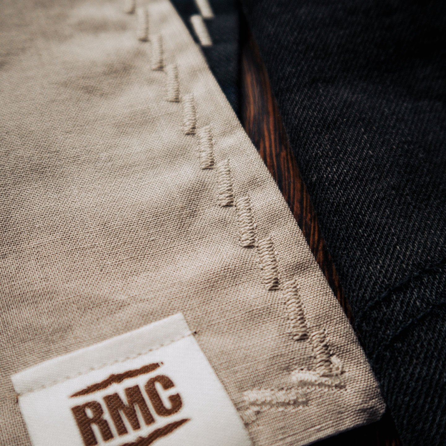 handkerchief | dark blue / gray / dark green check
