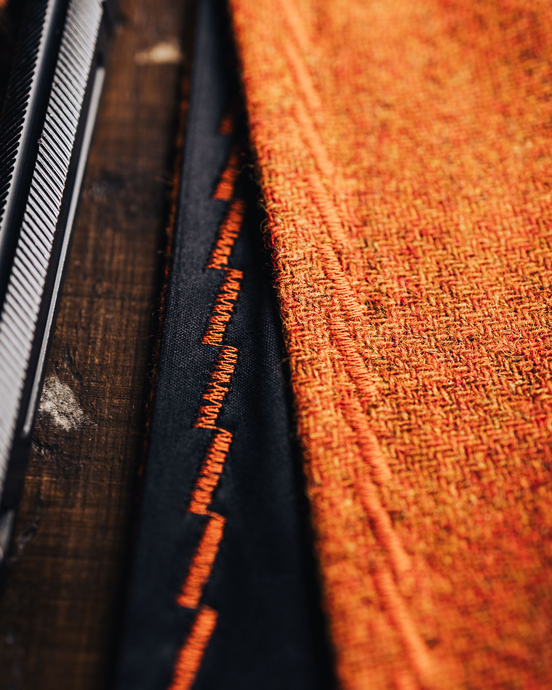 EDC Hank | Orange | Tweed | 100% Shetland Wolle