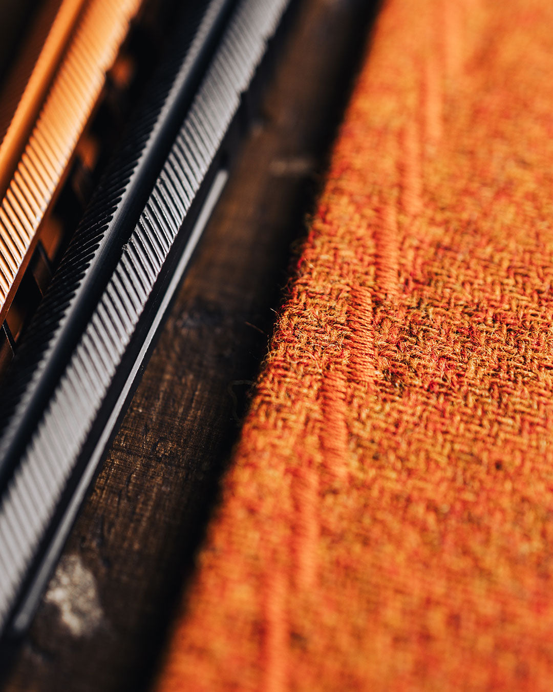 EDC Hank | Orange | Tweed | 100% Shetland Wolle