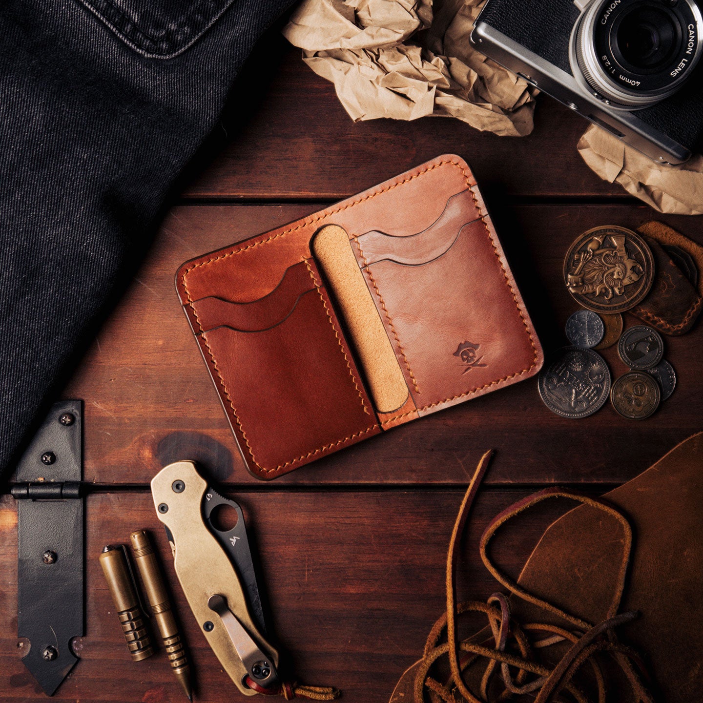 The Buccaneer | Slim Bifold Leather Wallet