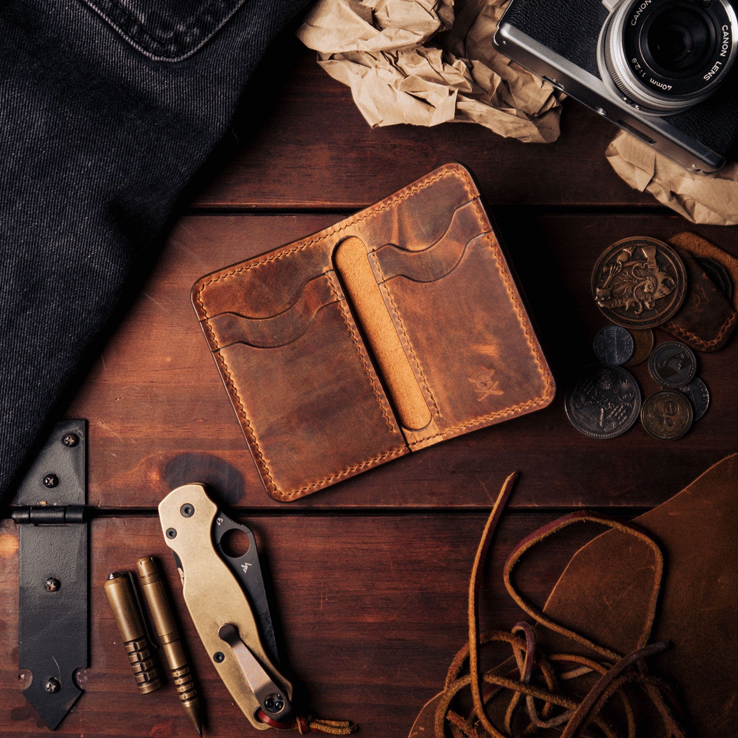 The Buccaneer | Slim Bifold Leather Wallet