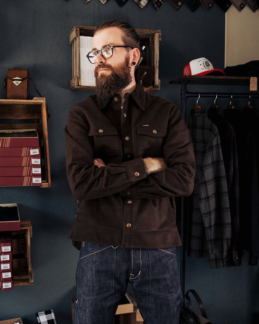 1943 CPO Shirt Moleskin | soil brown