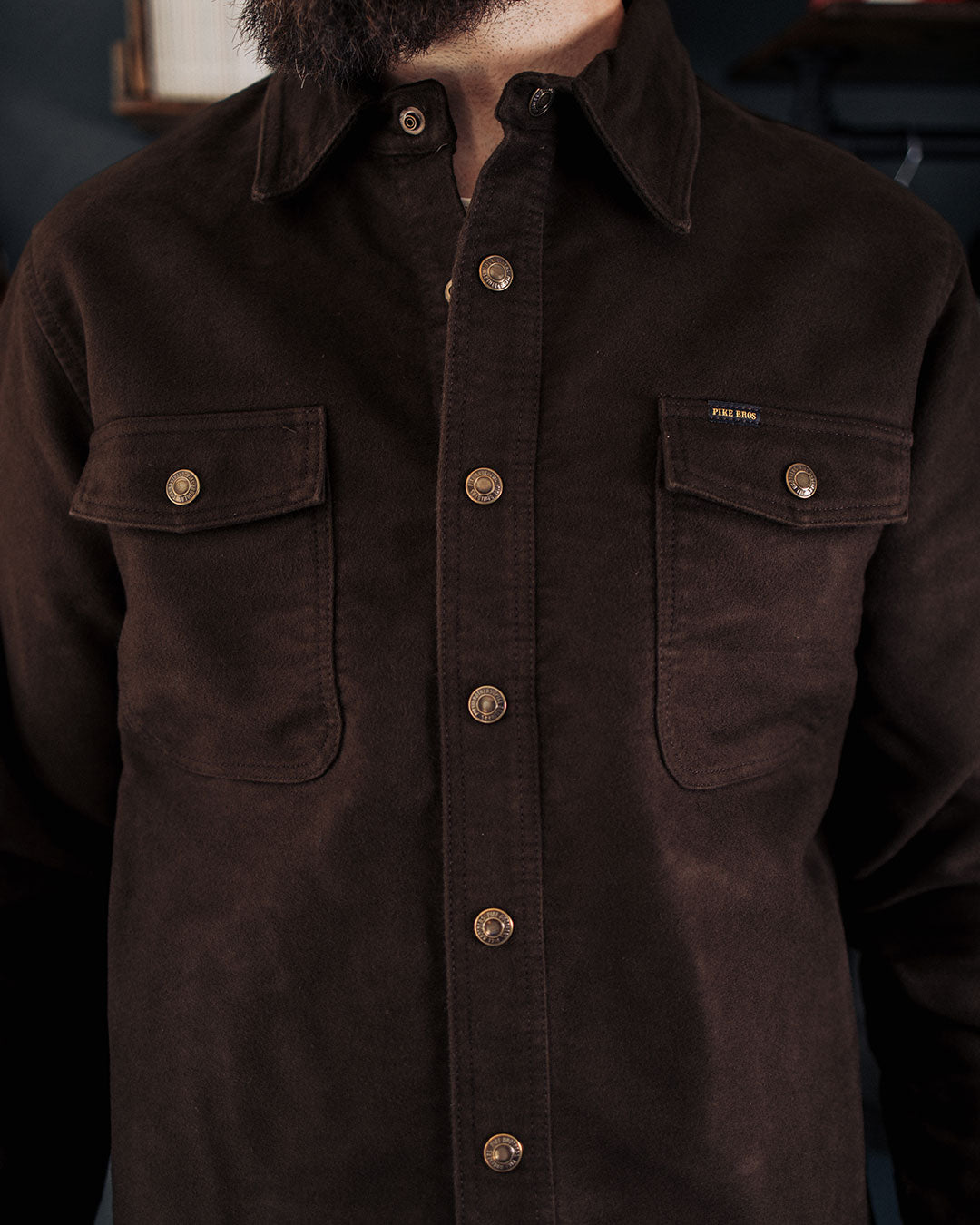 1943 CPO Shirt Moleskin | soil brown