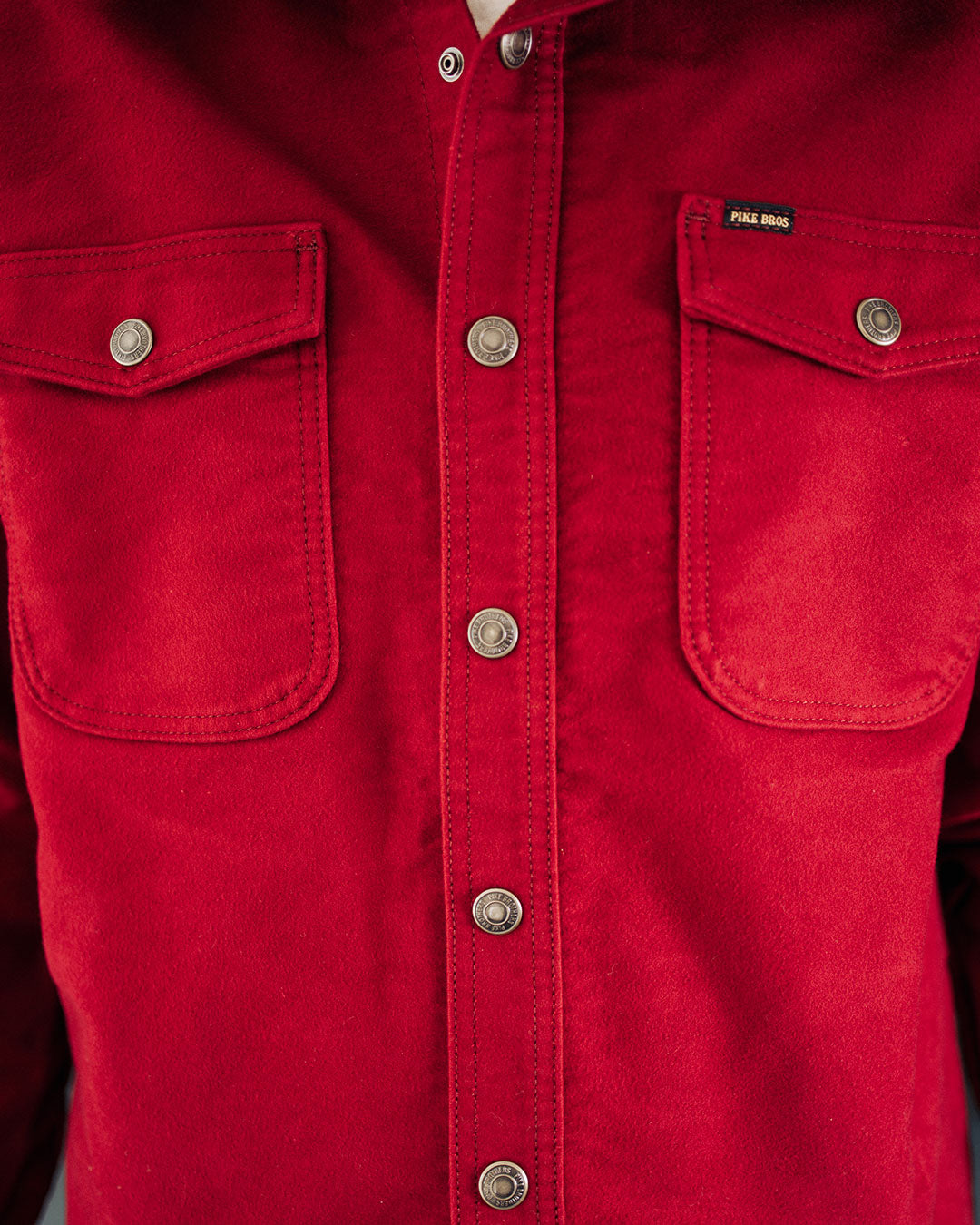 1943 CPO Shirt Moleskin | dark red