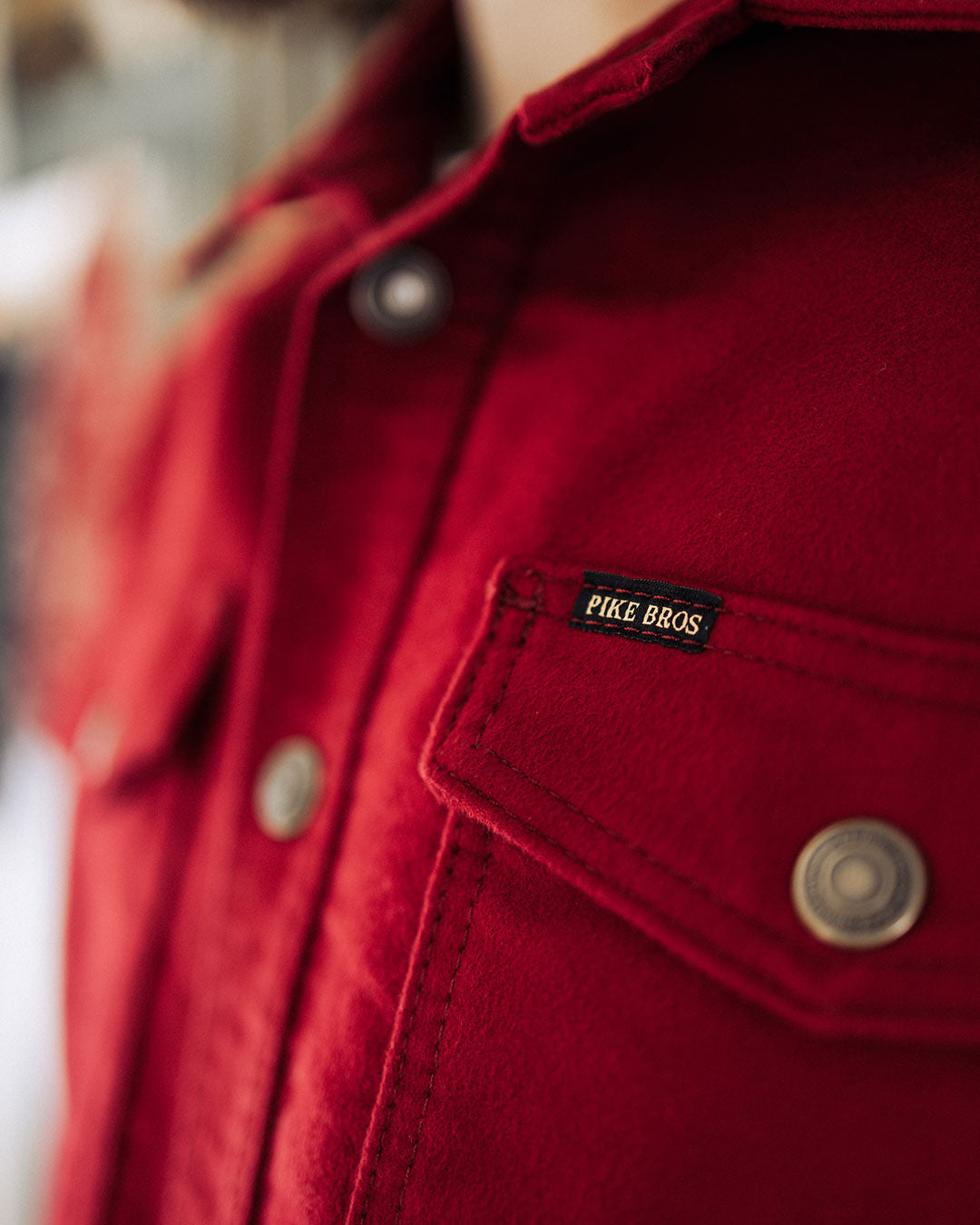 1943 CPO Shirt Moleskin | dark red