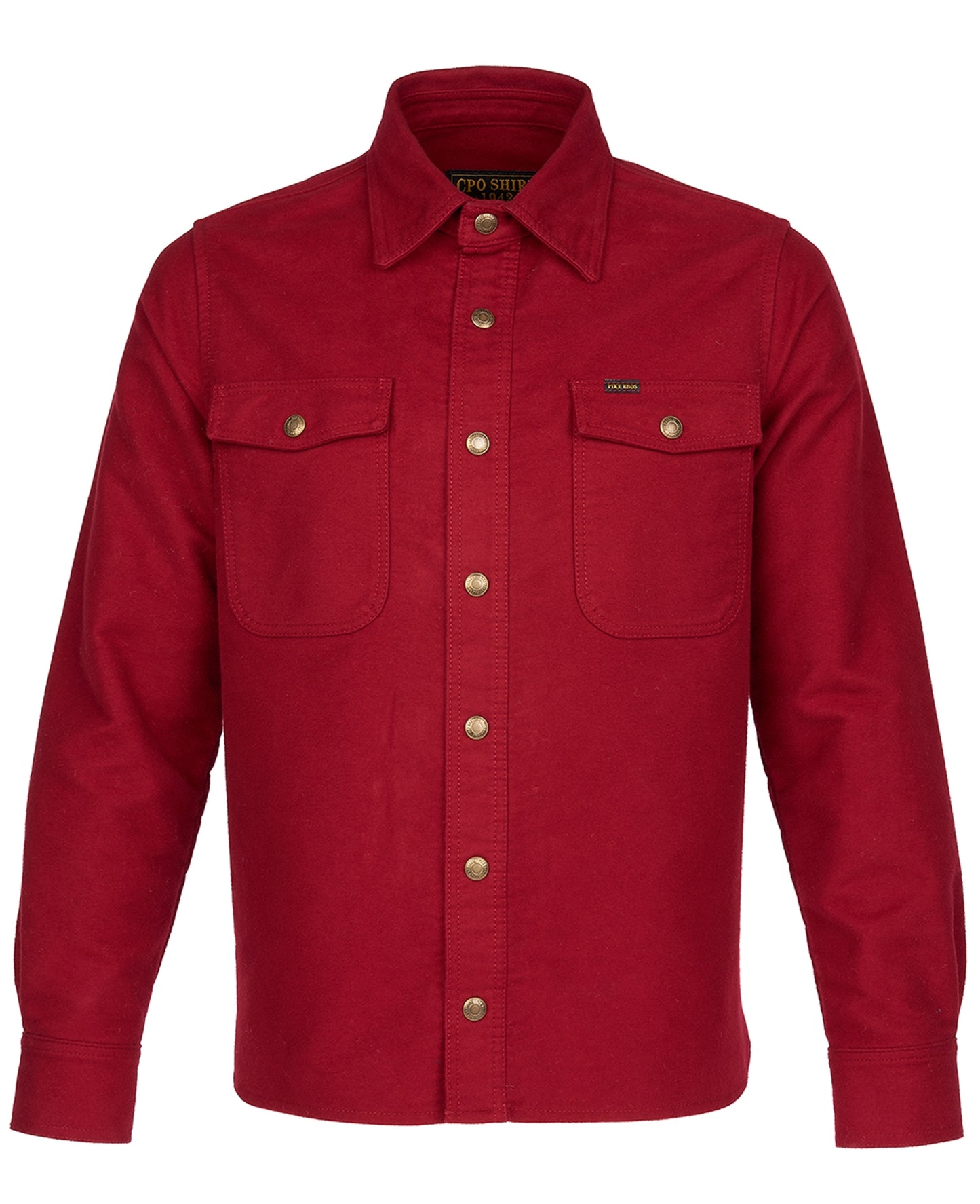 1943 CPO Shirt Moleskin | dark red