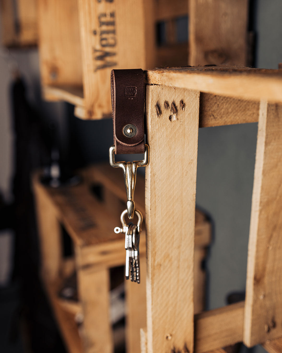 Belt Key Hanger | Brown | Leather / Brass