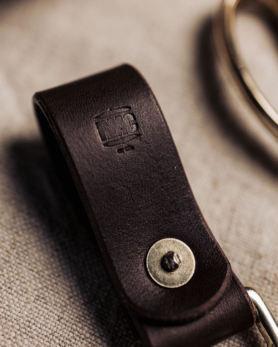 Belt Key Hanger | Brown | Leather / Brass