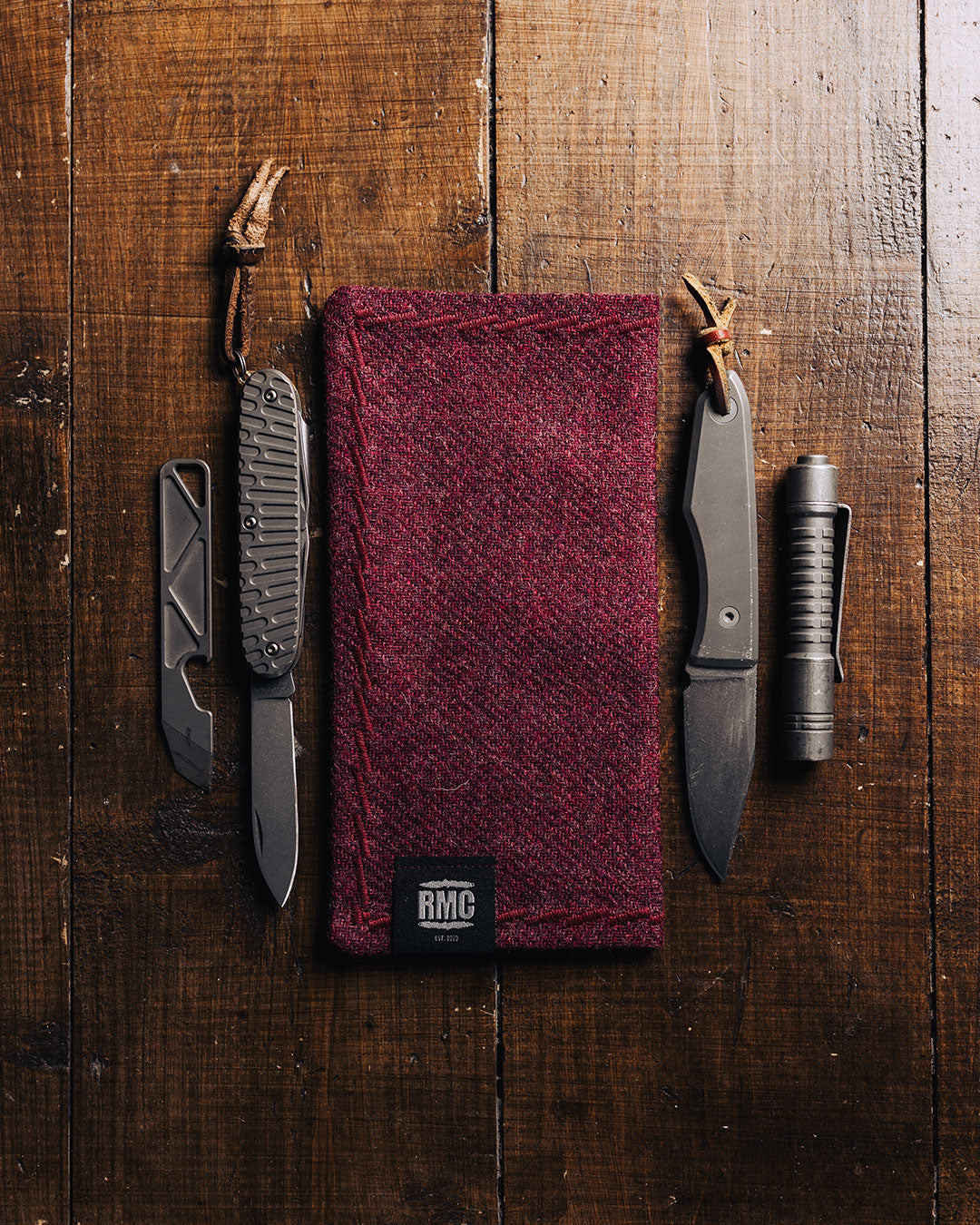 EDC Hank | Bordeaux | Tweed | 100% Shetland Wolle