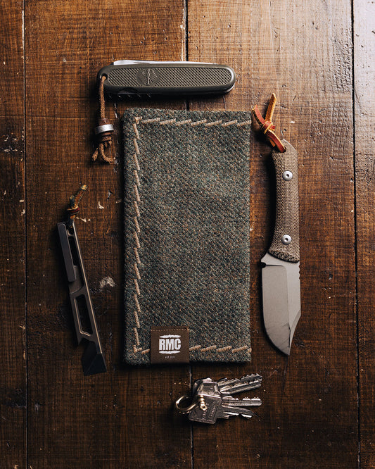 EDC Hank | OD Grün | Tweed | 100% Shetland Wolle