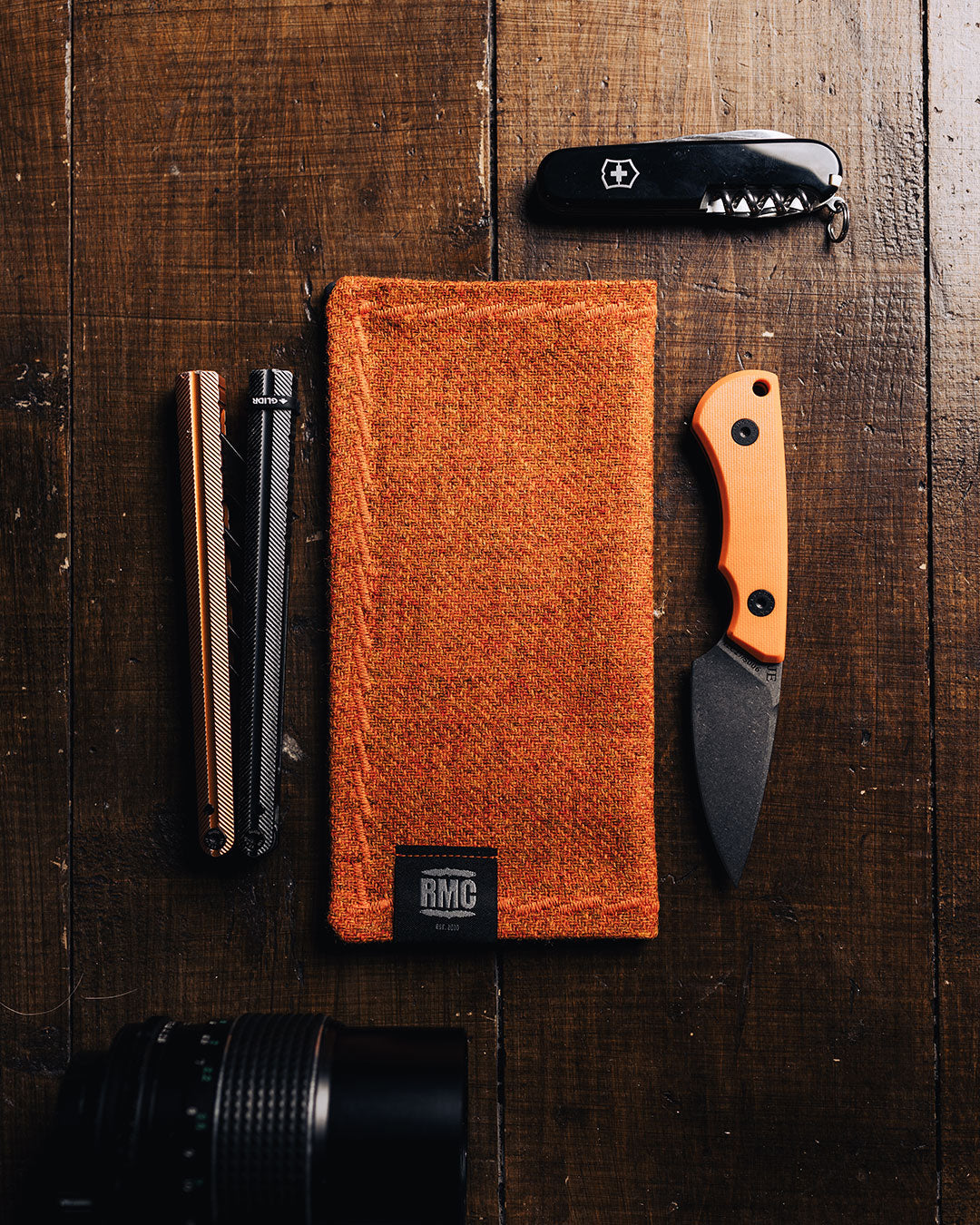 EDC Hank | Orange | Tweed | 100% Shetland Wolle