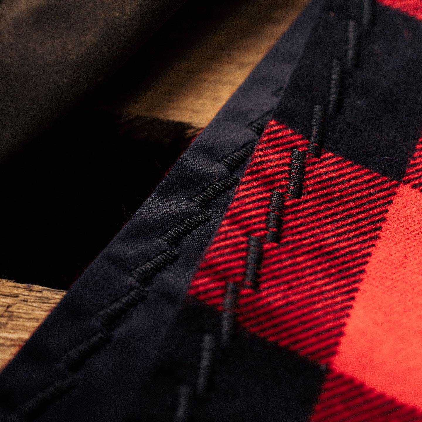 handkerchief | red / black lumberjack check | flannel