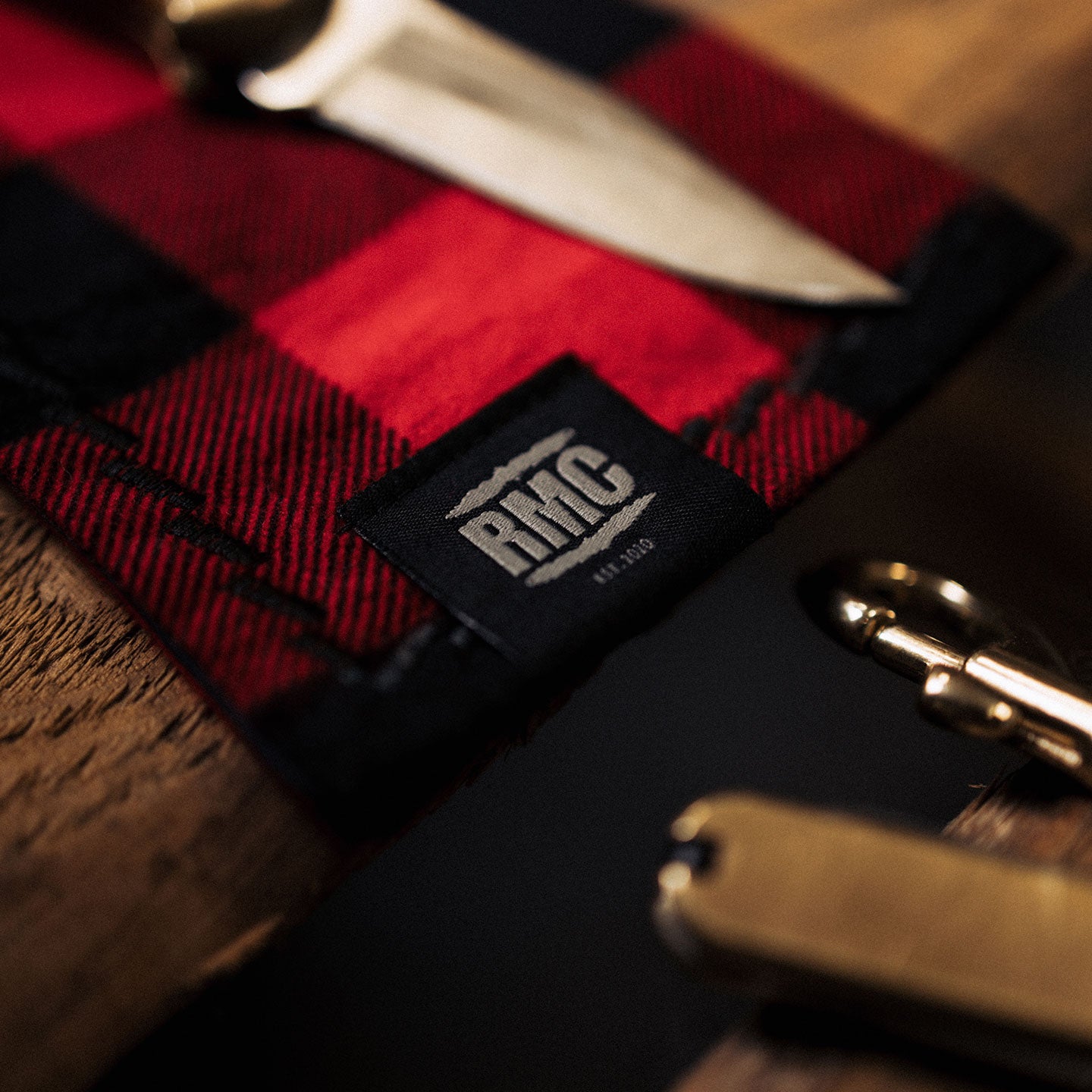 handkerchief | red / black lumberjack check | flannel