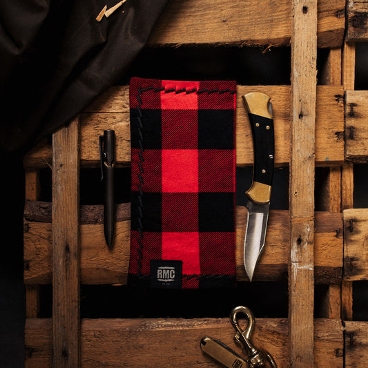 handkerchief | red / black lumberjack check | flannel