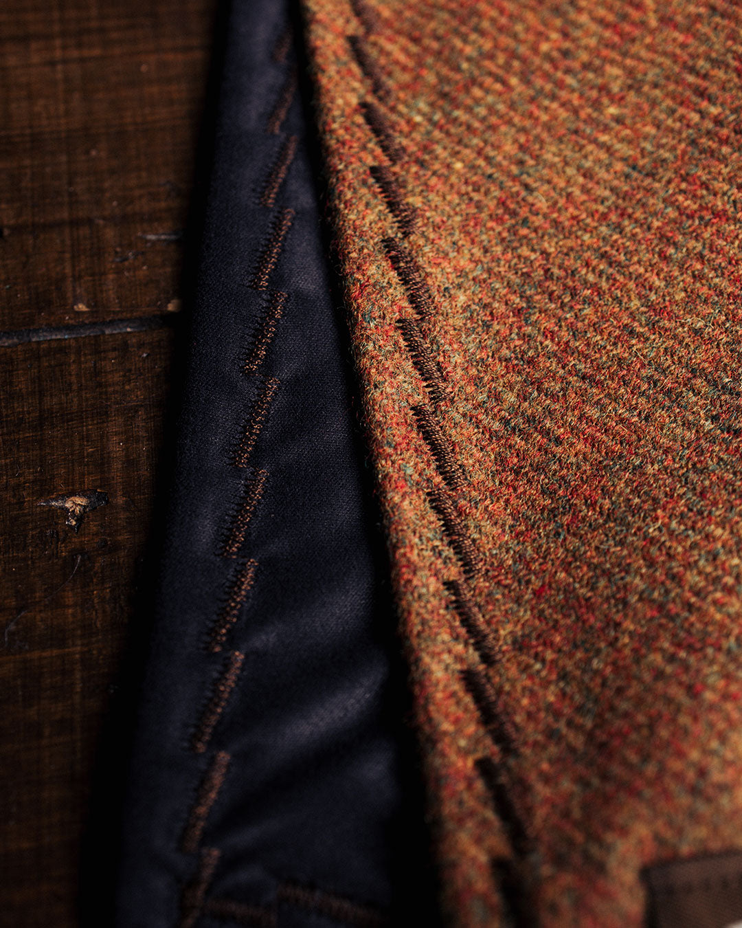 handkerchief | mottled orange | merino wool