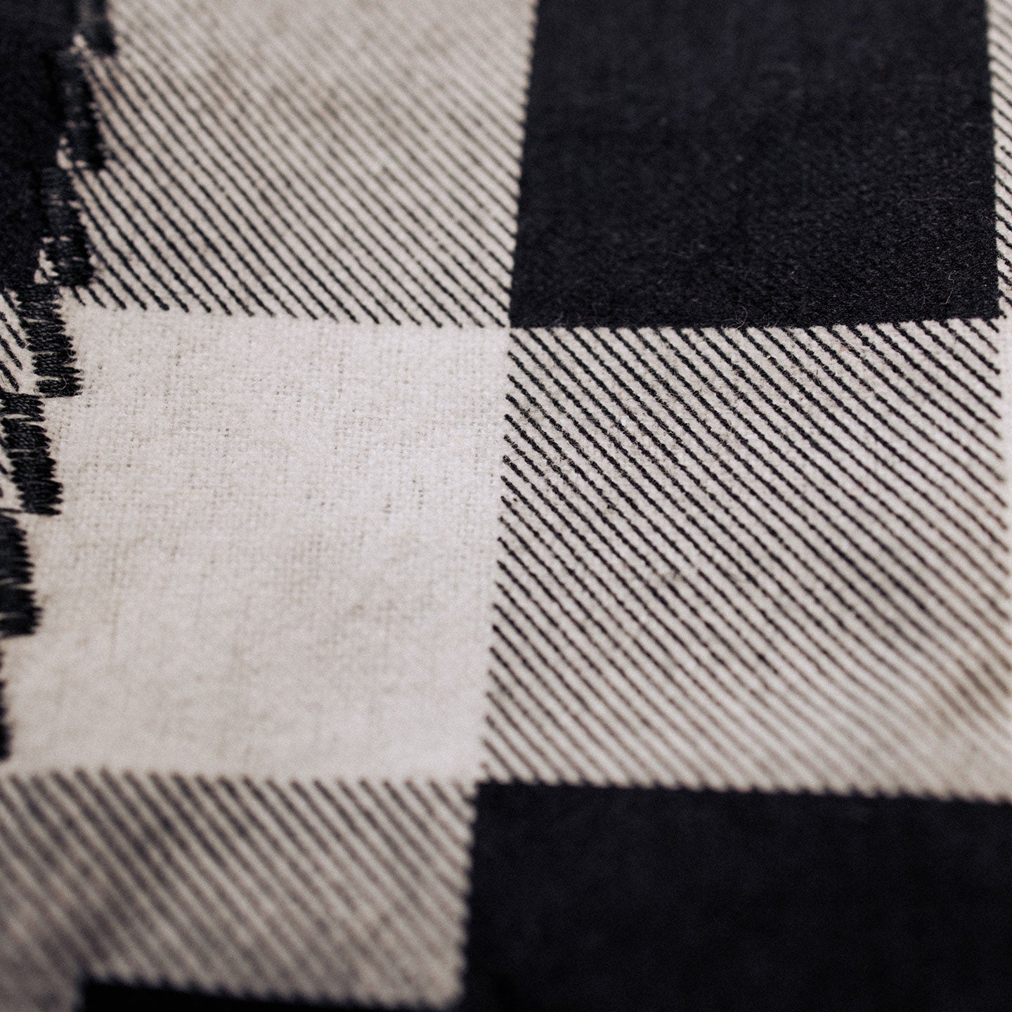 handkerchief | white / black lumberjack check | flannel