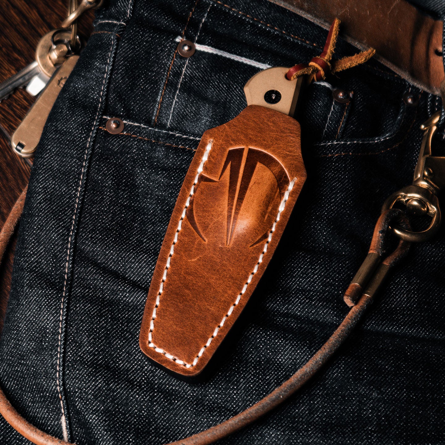 messerdepot | leather sheath for SK09 | naked & scale Version