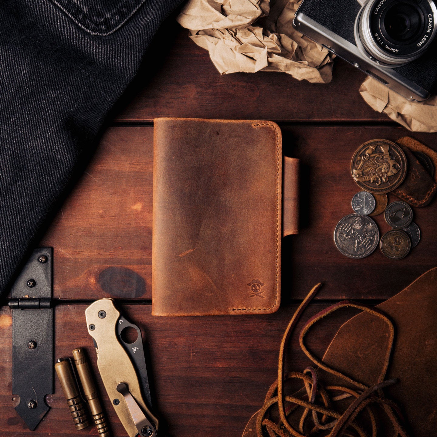 The Navigator | Field Notes Leather Cover [with pen loop]