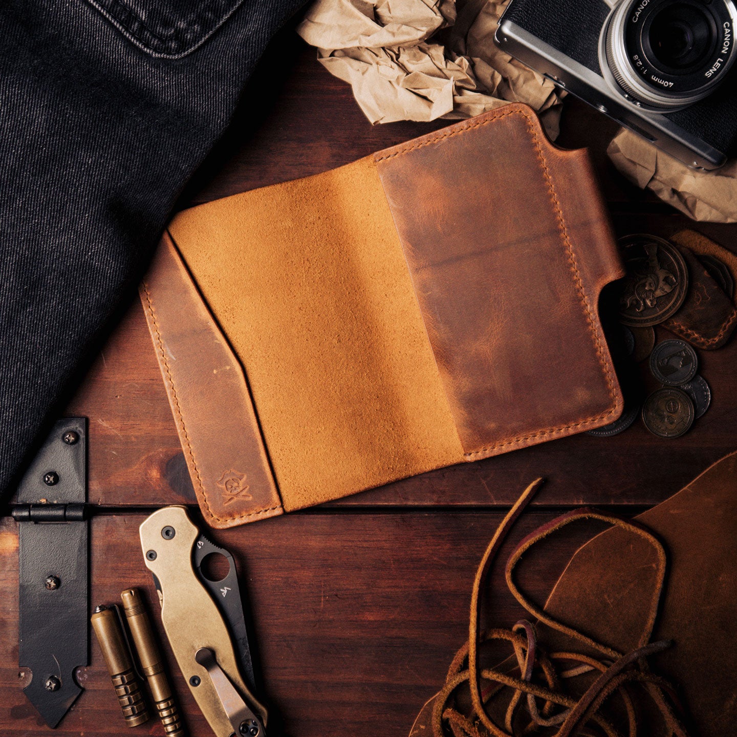 The Navigator | Field Notes Leather Cover [with pen loop]